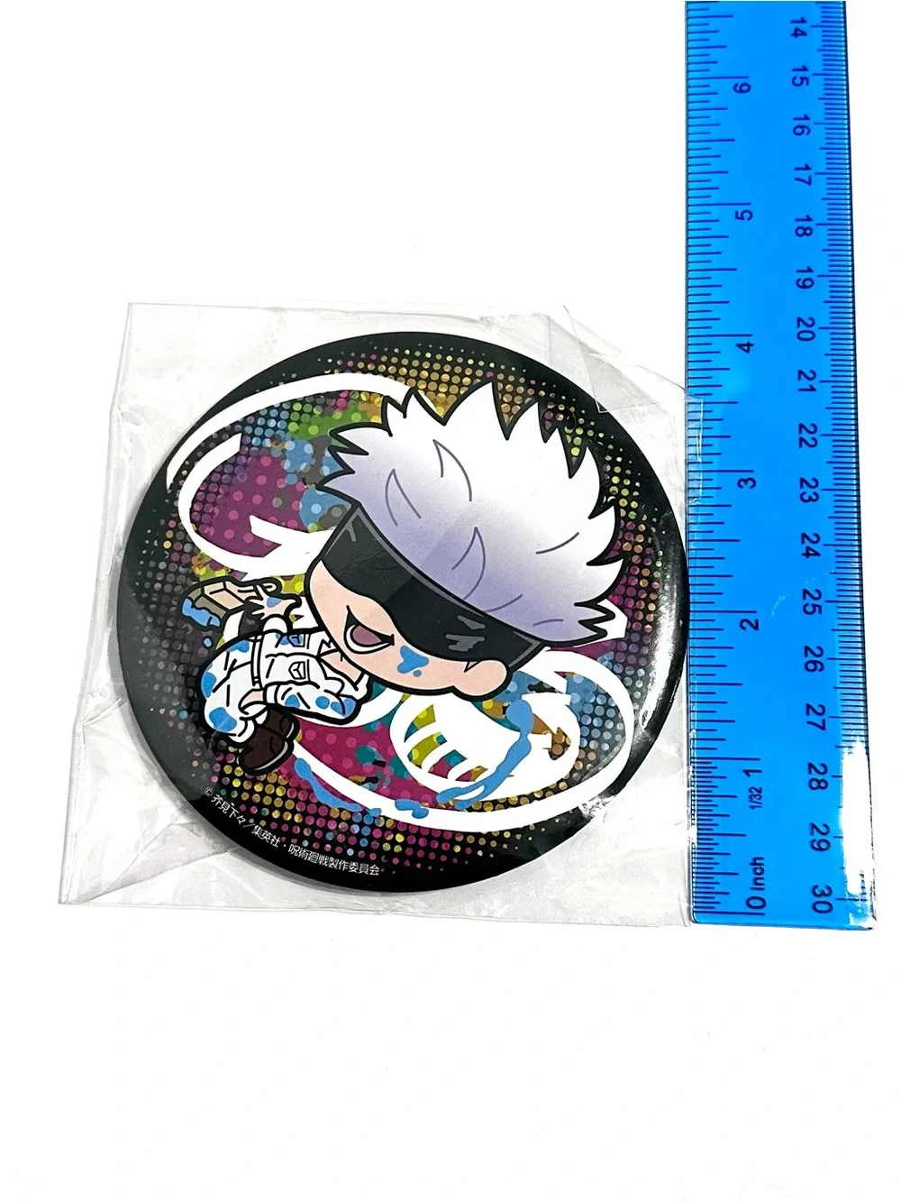 JJK Jujutsu Kaisen Satoru Gojo Graffiti x Battle Badge Pin LARGE